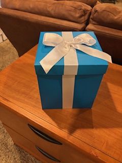 Blue Boxes for Wedding and Party Decor