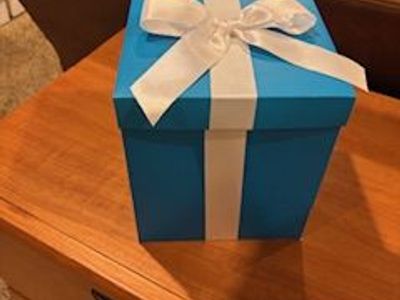 Blue Boxes for Wedding and Party Decor