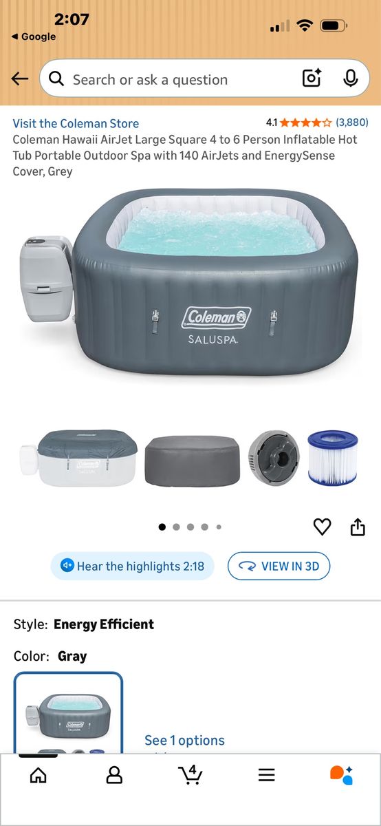 Colman hot tub