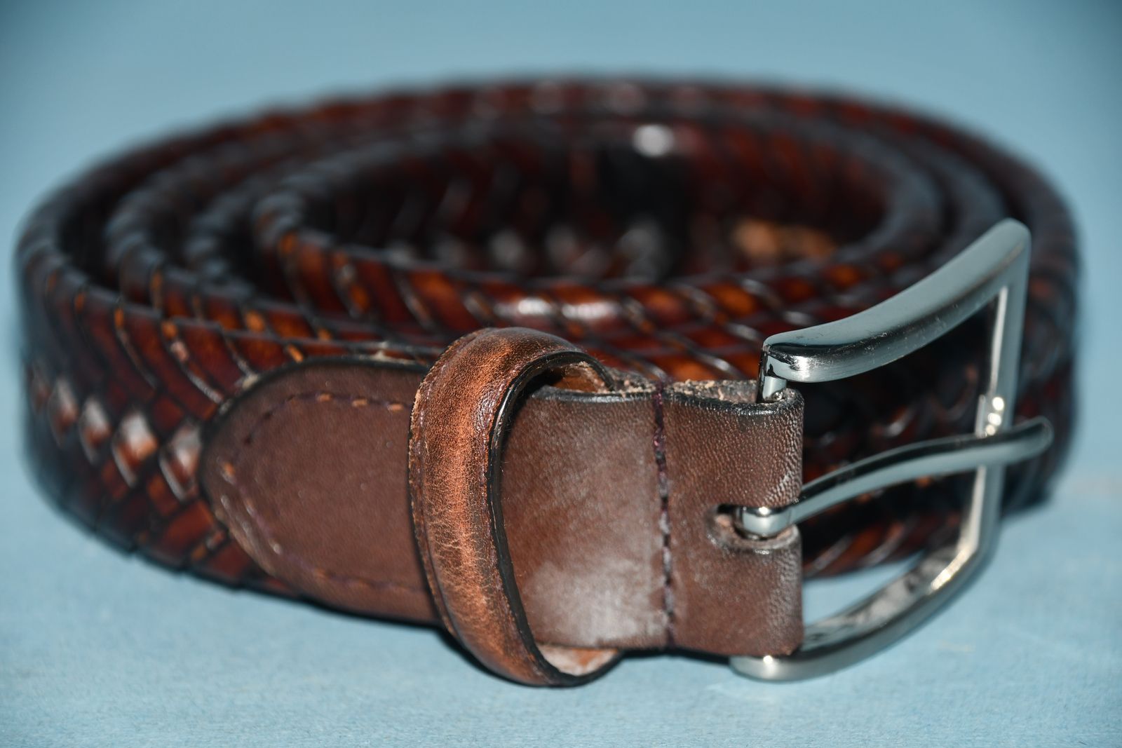 MEN'S BROWN BELT ~ SIZE L (38-40) ~ BELT WIDTH 1"