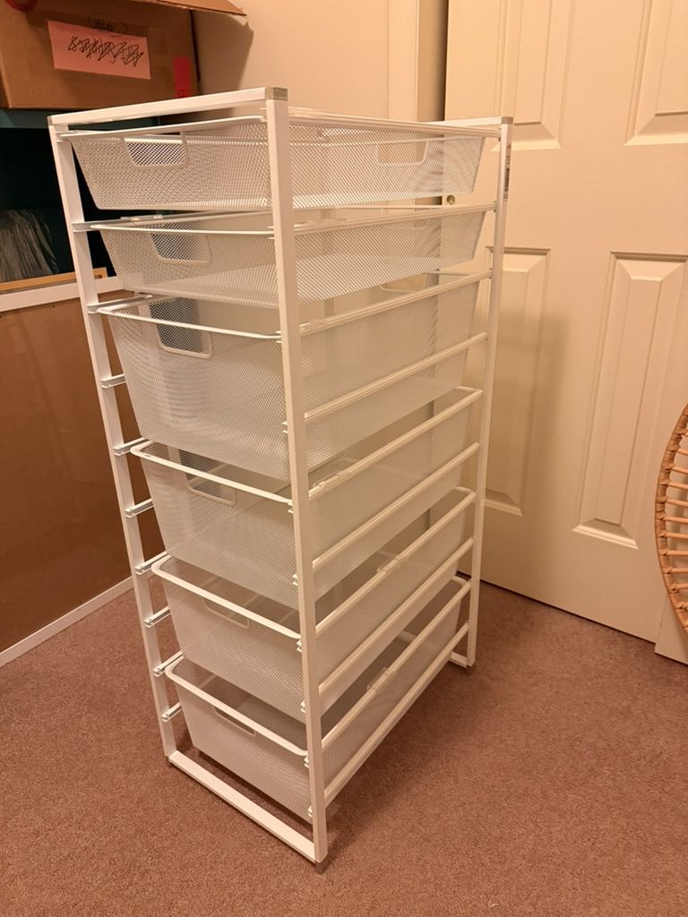 Container Store "Elfa" Brand, Narrow Storage Drawers