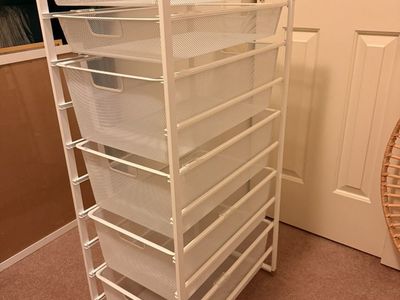 Container Store "Elfa" Brand, Narrow Storage Drawers
