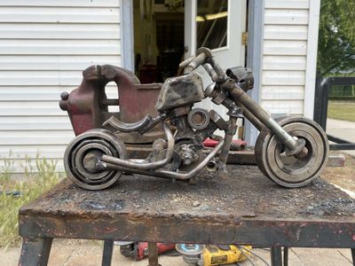 Scrap metal art, sculptures