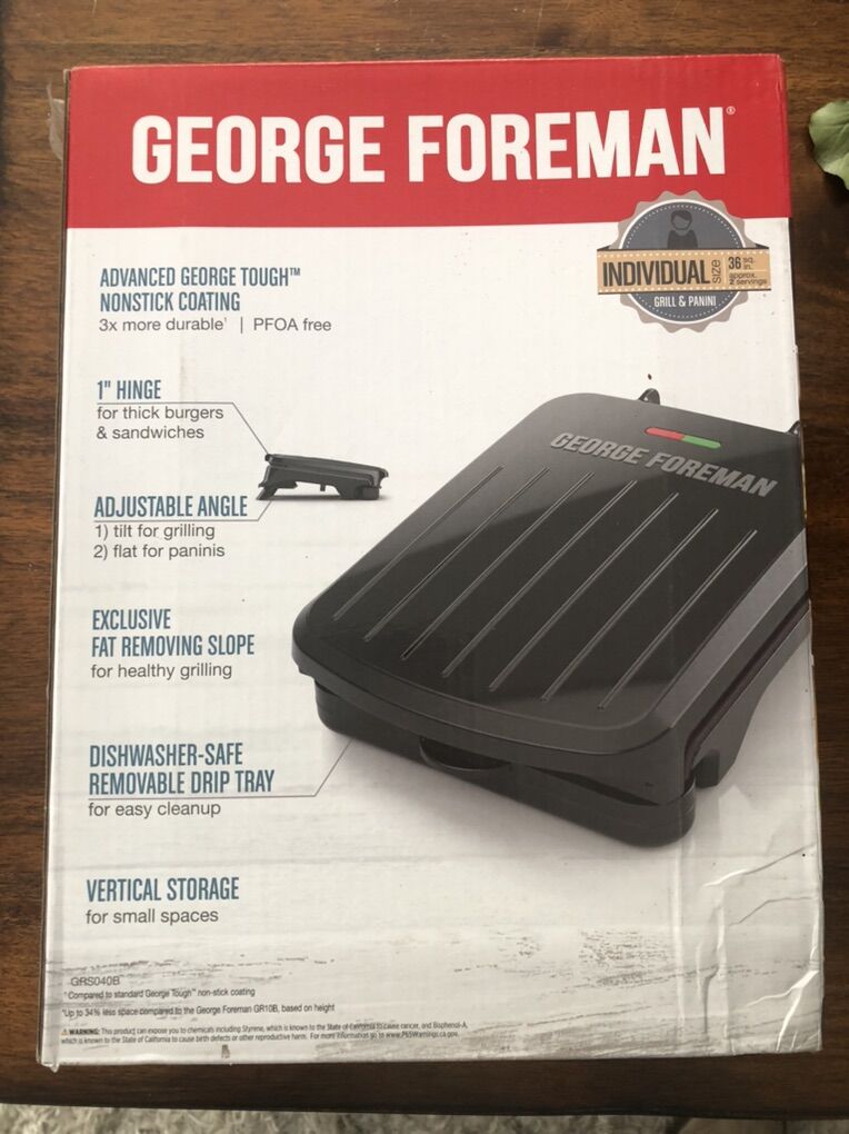 New Individual Sized George Foreman Grill
