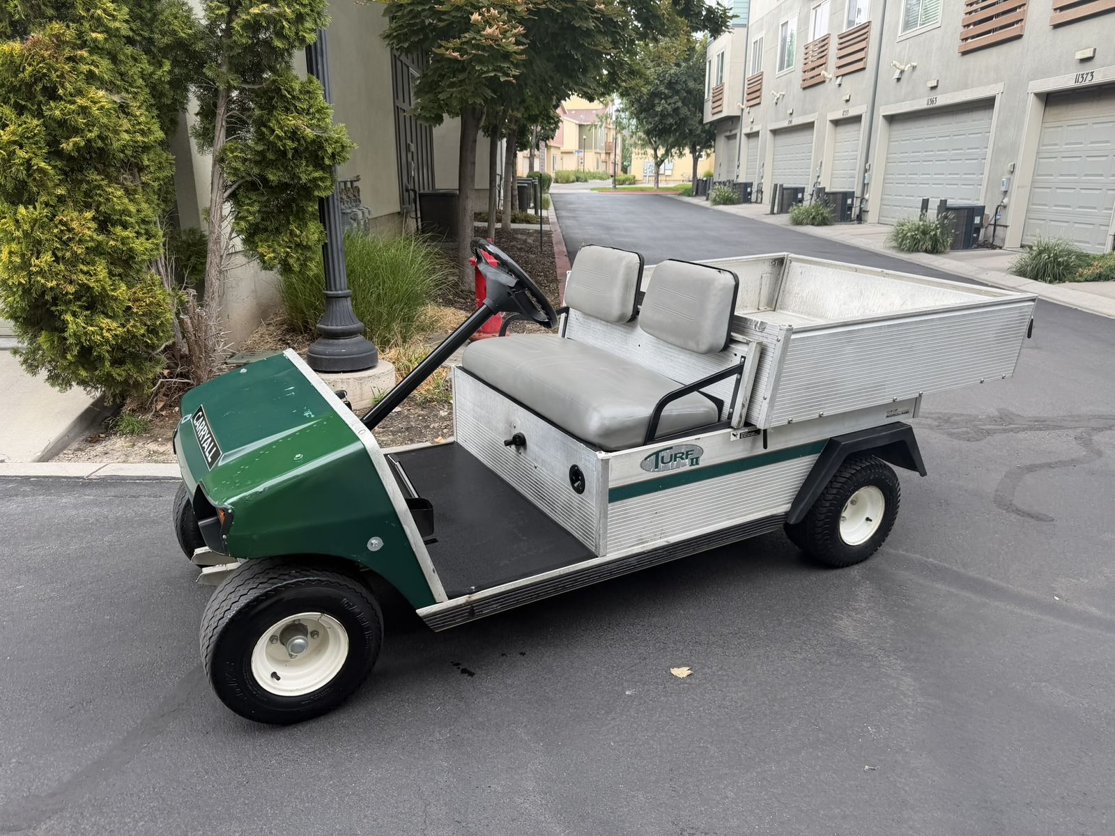 Club Car Carryall Turf II Commercial Utility Golf Cart with Aluminum Bed