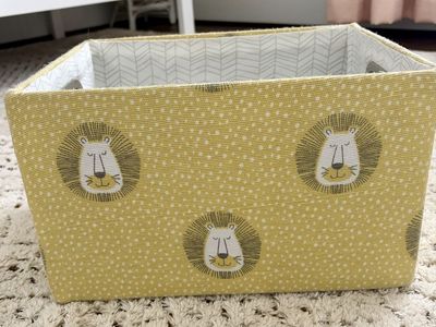 Yellow Lion Storage Bin