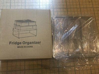 10 pack food safe refridgerator organization kit clear storage bins