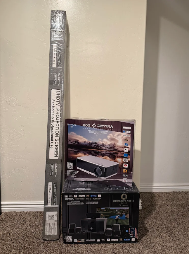 Golf Simulator/Home Theater Setup
