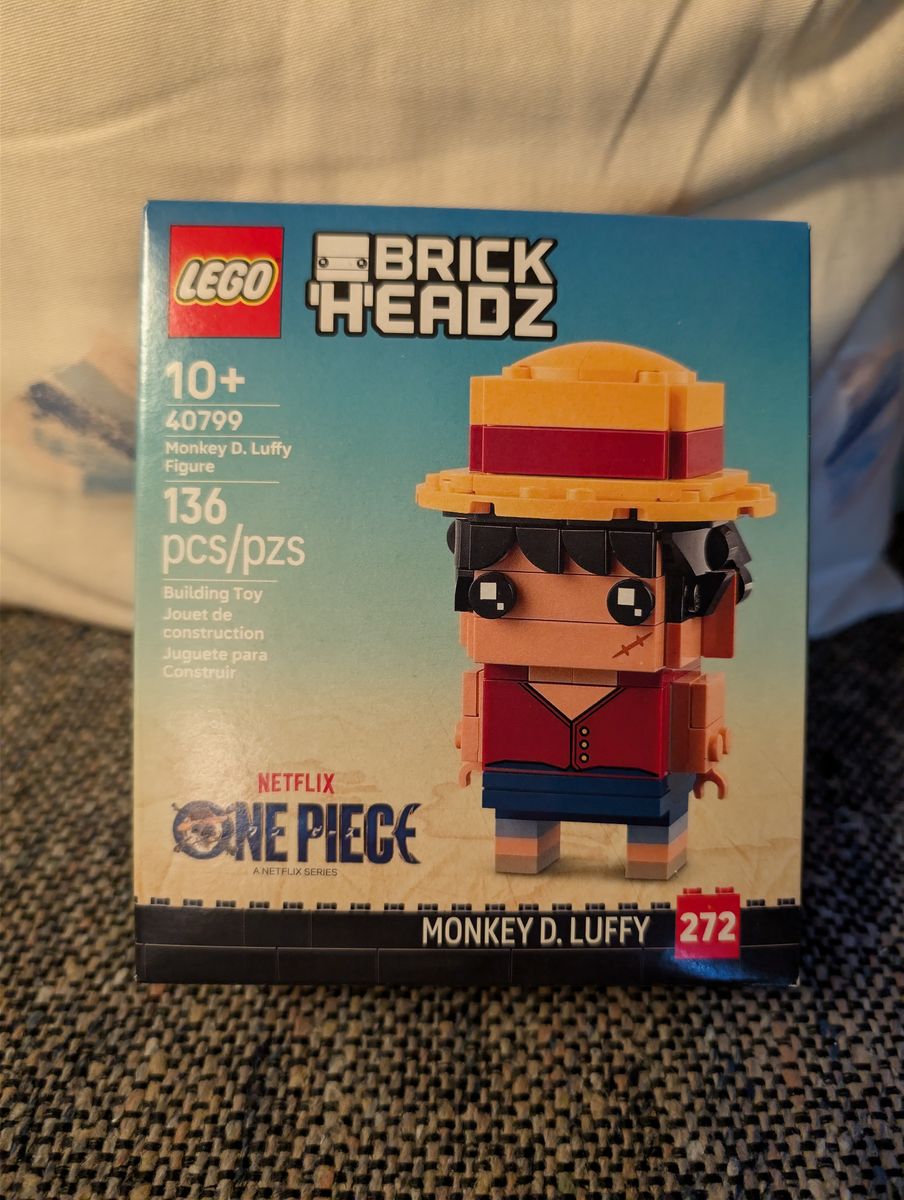 LEGO BrickHeadz One Piece Monkey D. Luffy Figure 40799 - NEW