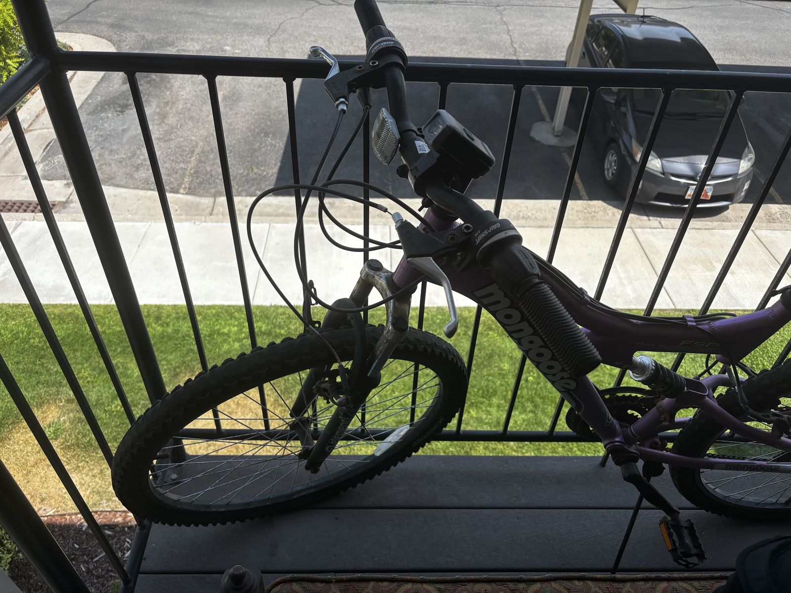 Mongoose Purple Full Suspension Mountain Bike OBO