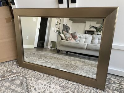 24.5 X 35.5 Inch Brushed Nickel Fog Free Mirror