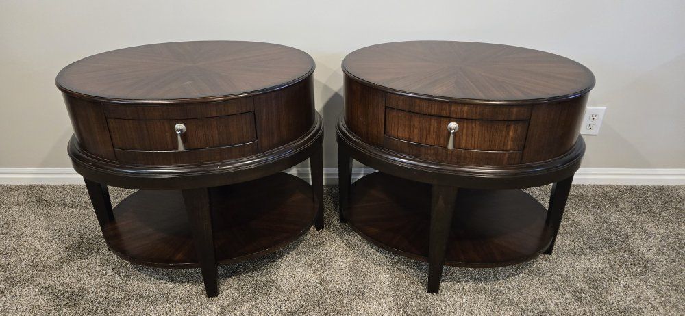 Mahogany Tribeca end table set