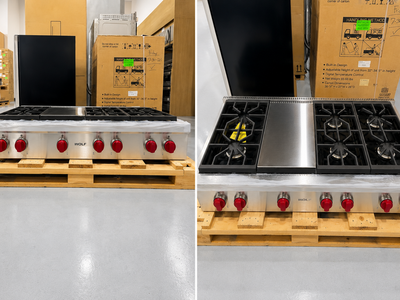 Wolf 48" Professional Gas Rangetop with Griddle – SRT486G