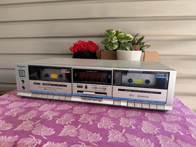 Technics RS-B33W Dual Cassette Tape Deck Made in Japan