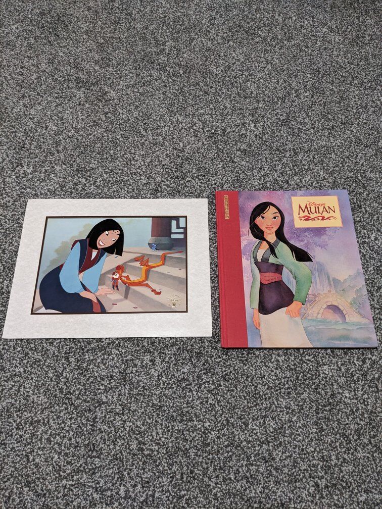 1998 special edition Mulan book and picture.