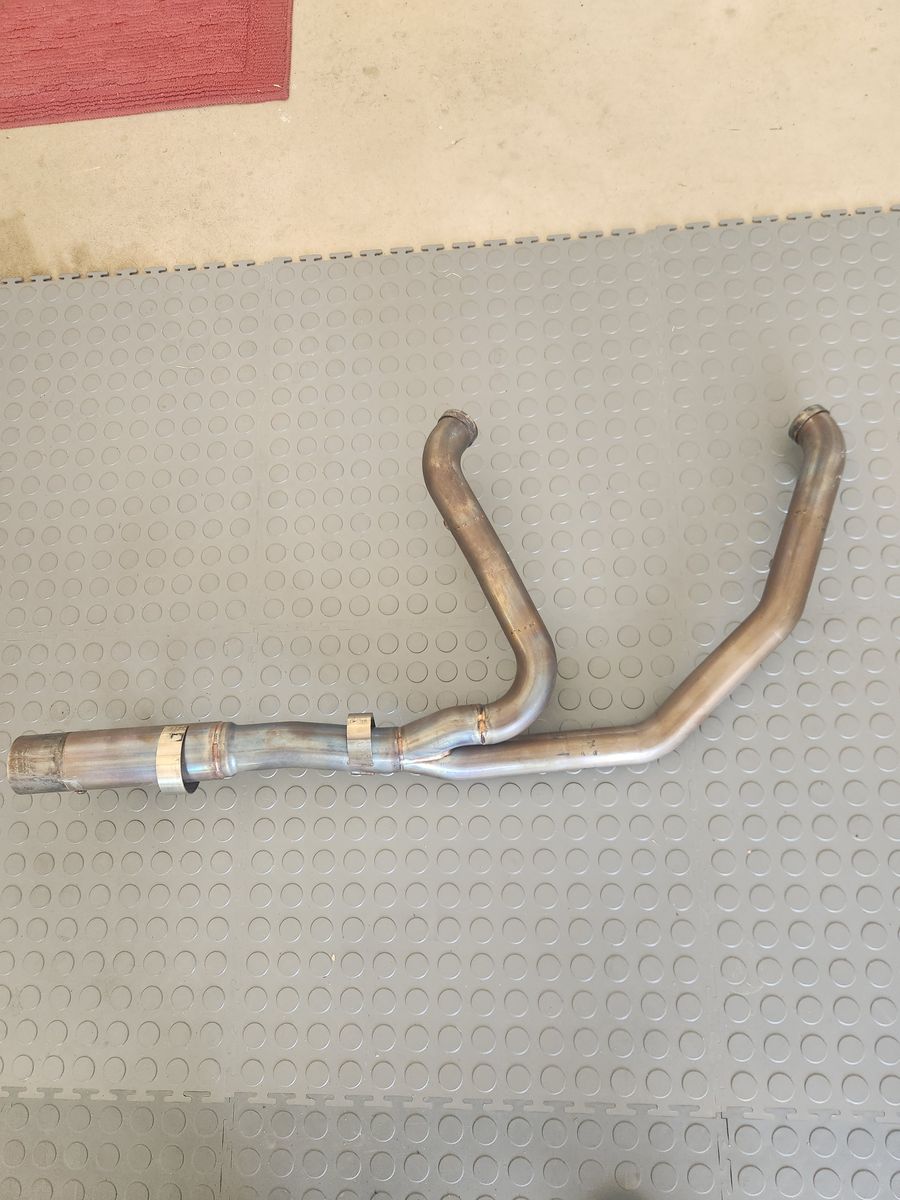 Fuel Moto stainless headpipe Harley M8