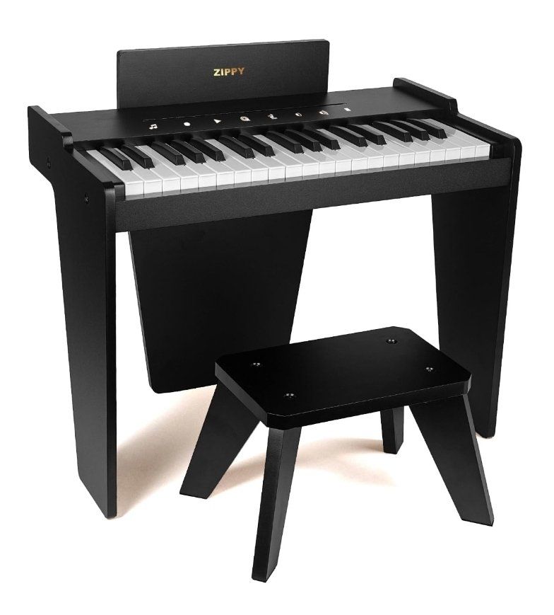 ZIPPY 37 Keys Digital Piano for Kids (Black Plus)