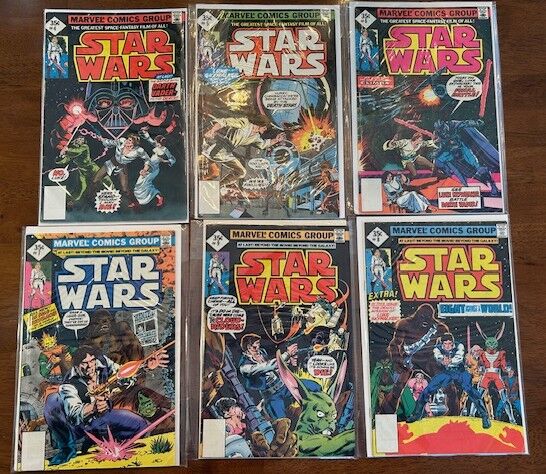 Star Wars Marvel Comics, 1977, #4,5,6,7,8,9