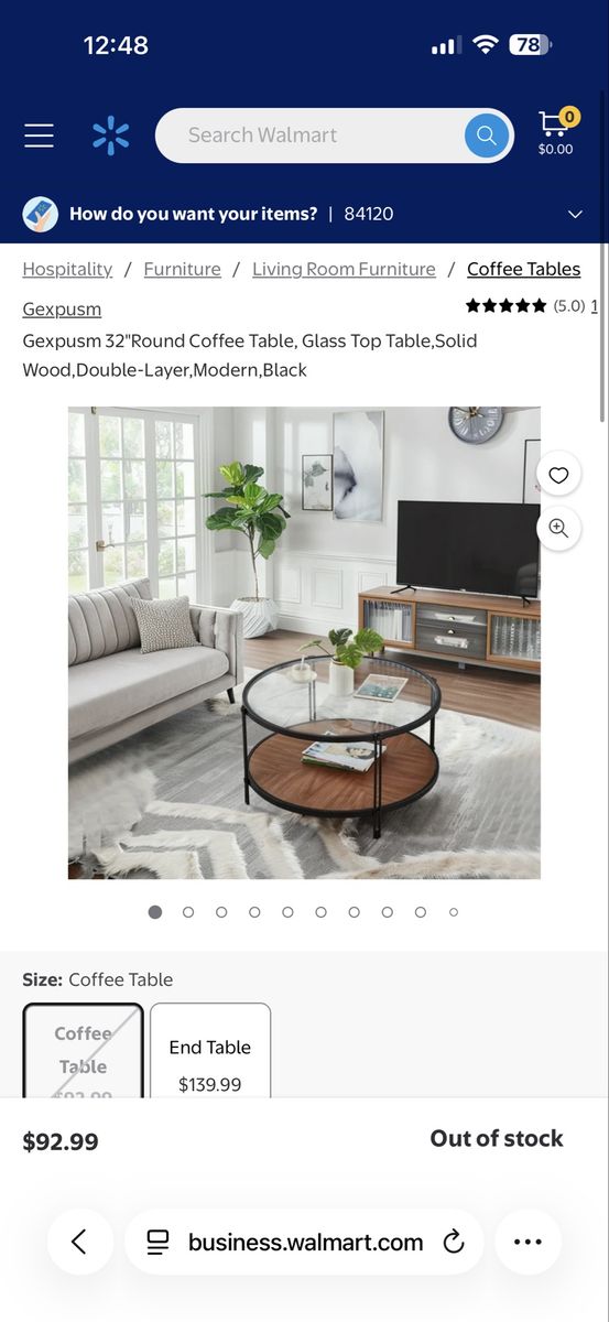 Coffee table