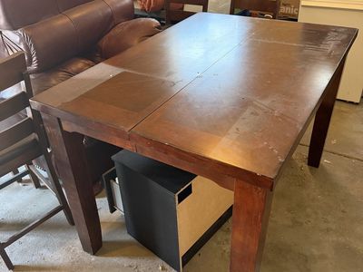 Counter height table and 4 chairs