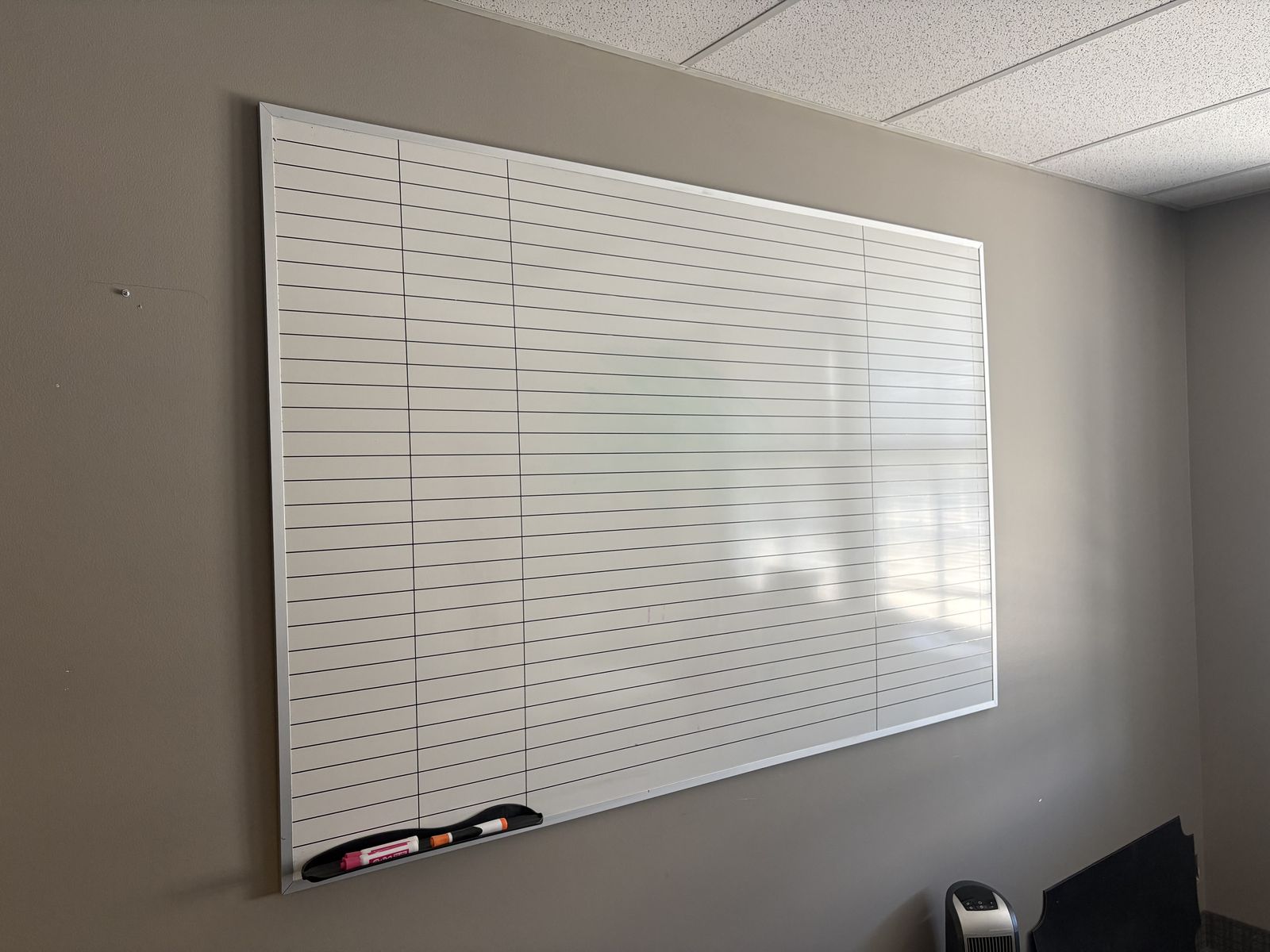 Wall Mounted Dry-erase Whiteboard