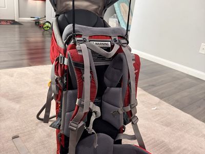 Deuter Kid Comfort 2 child backpack carrier EXCELLENT condition with rain attachment!