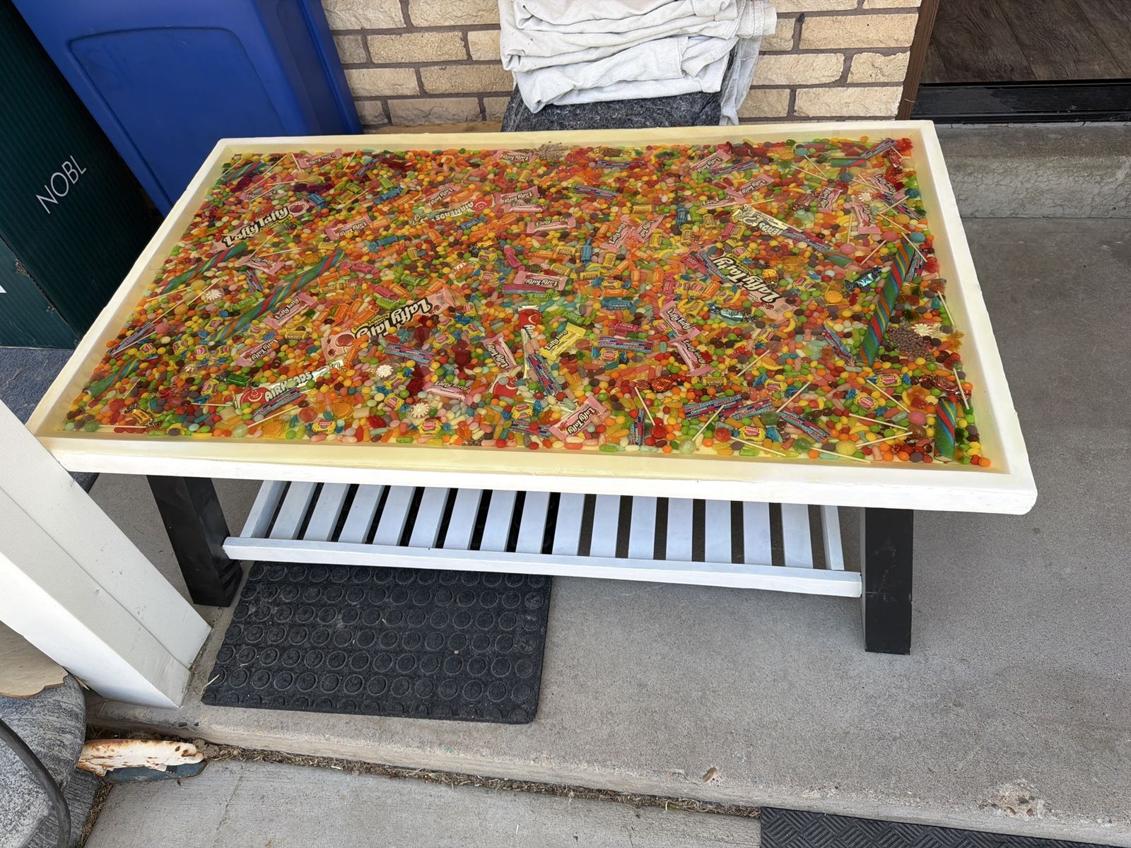 Unique Resin Candy Coffee Table - Custom-Made Conversation Starter for Your Home