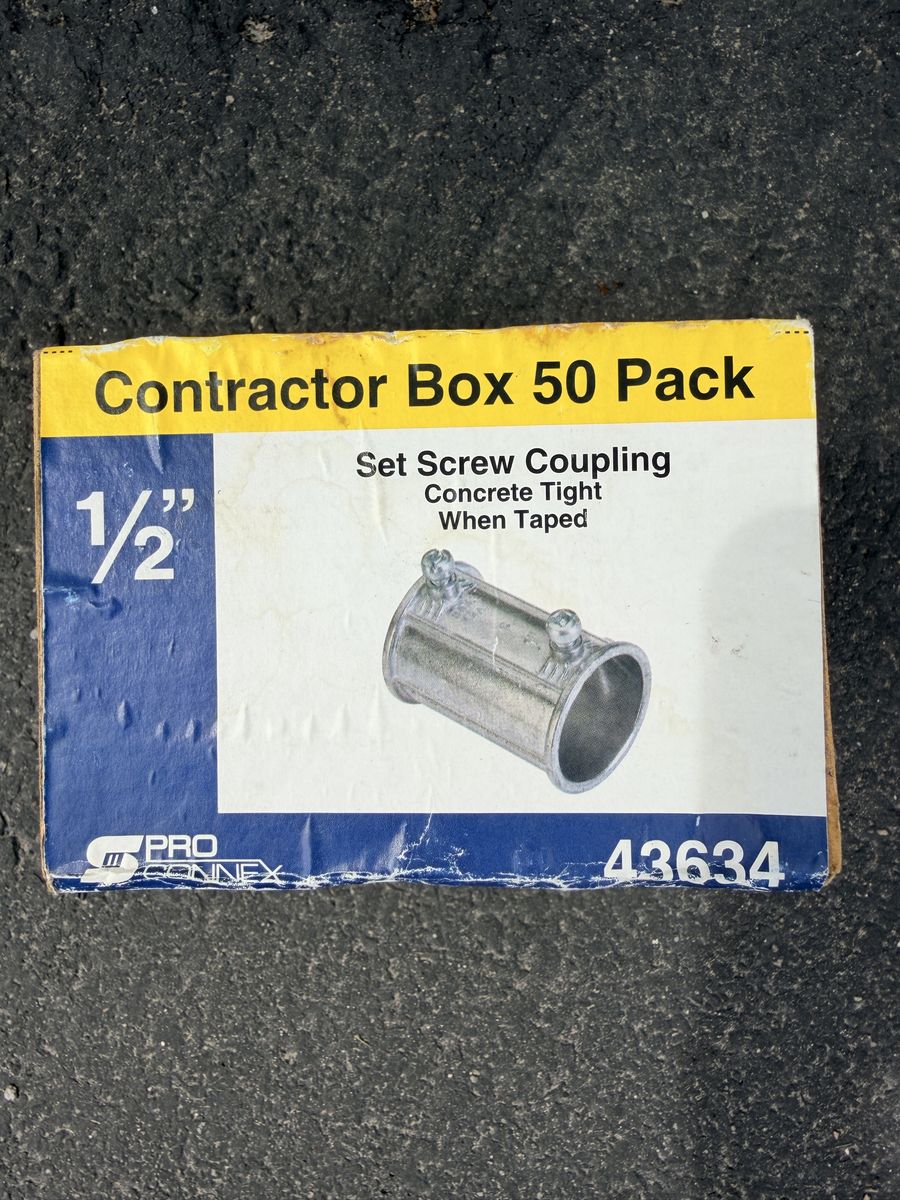 ProConnex 1/2 in. Set Screw Coupling Contractor Box 50 Pack