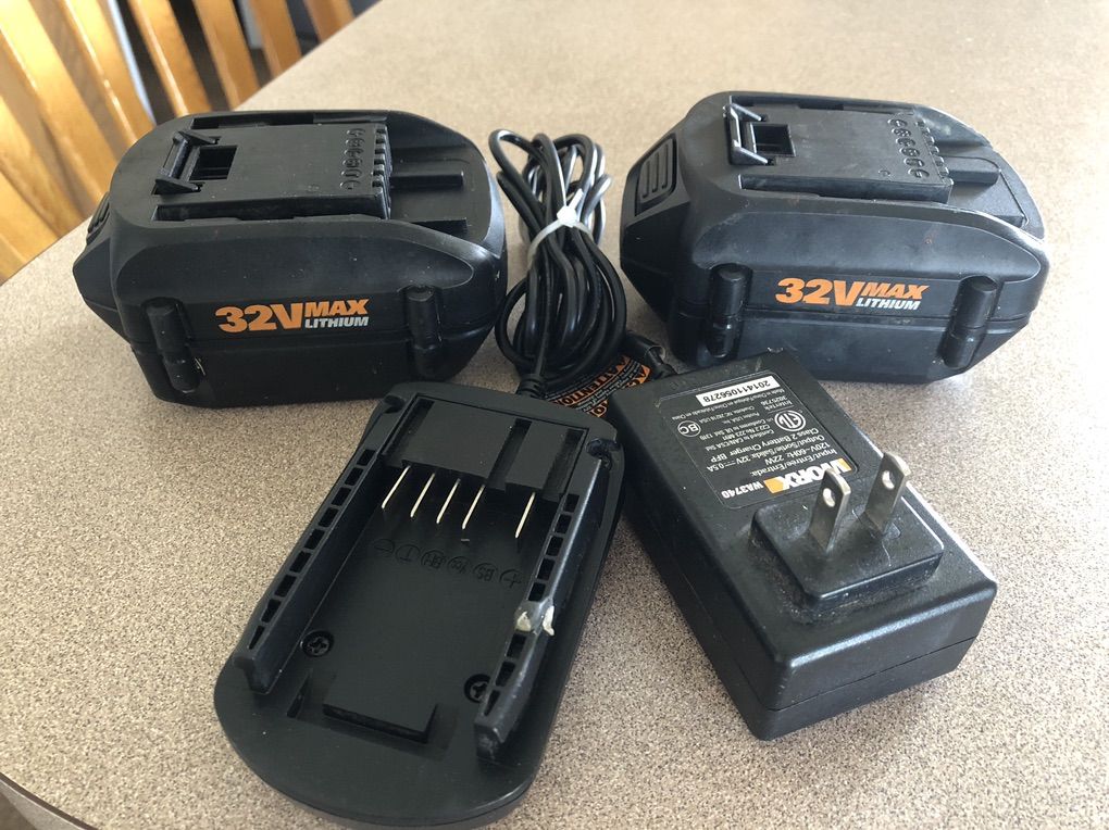 Worx Batteries & Charger