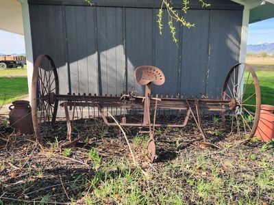 Antique hay rake