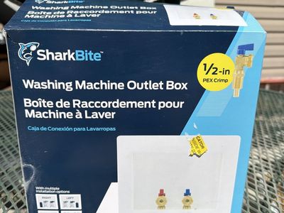 SharkBite Washing Machine Outlet Box 1/2-inch PEX Crimp Plumbing Rough-in
