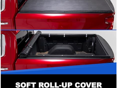 Soft Roll Up Tonneau Cover 6.6 ft - Fits 2004 - 2015 Nissan Titan or XD with 6.6 ft Beds