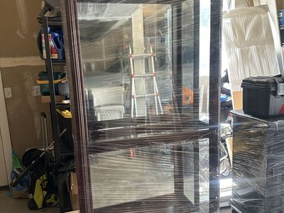 Mirrored curio display cabinet