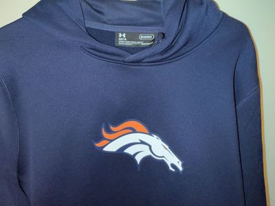 Under Armour NFL Combine Denver Broncos Pullover Hoodie Blue Men's Large