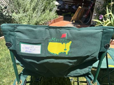 Pair of Authentic Masters Tournament Folding Chairs with Carry Bags (Excellent Condition)