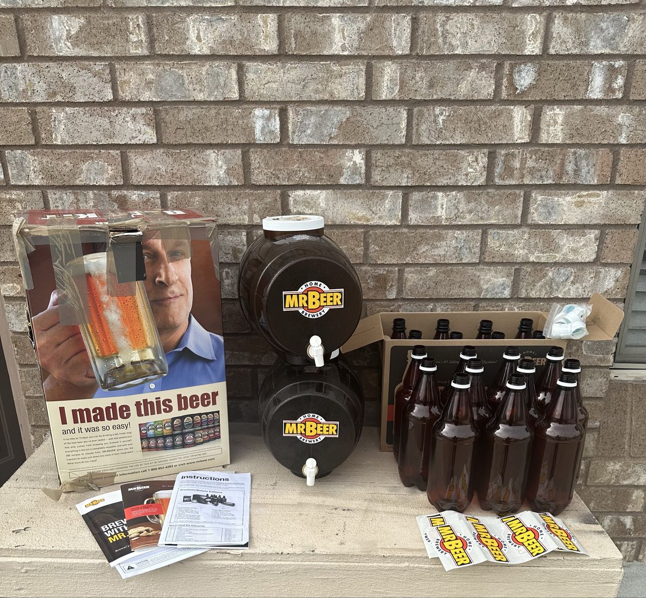 Mr. Beer Homebrewing System Kit with 2 Kegs and 20+ Bottles - Brew Your Own Beer!