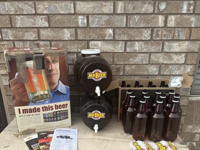 Mr. Beer Homebrewing System Kit with 2 Kegs and 20+ Bottles - Brew Your Own Beer!