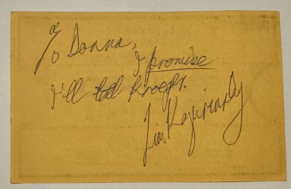 Tim Kazurinsky Personalized Autograph