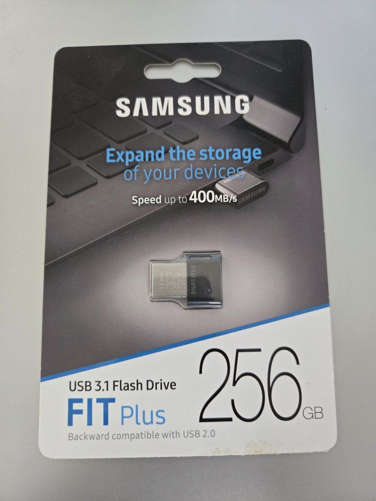 Samsung FIT Plus 256GB USB 3.1 Flash Drive - Speed up to 400MB/s