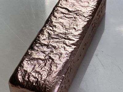 22 Oz Stamped Copper Bar .999 Fine Ripple Bar