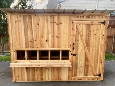 Custom-Built Cedar Walk In Chicken Coop