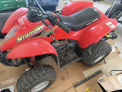 2001 Polaris Scrambler 90 Kids ATV Quad - Red, Well Maintained & Recently Serviced