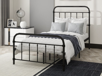 Black Metal Twin Bed—new, unopened