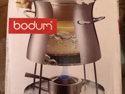 Bodum 15-Piece Stainless Steel Fondue Set for Cheese and Chocolate
