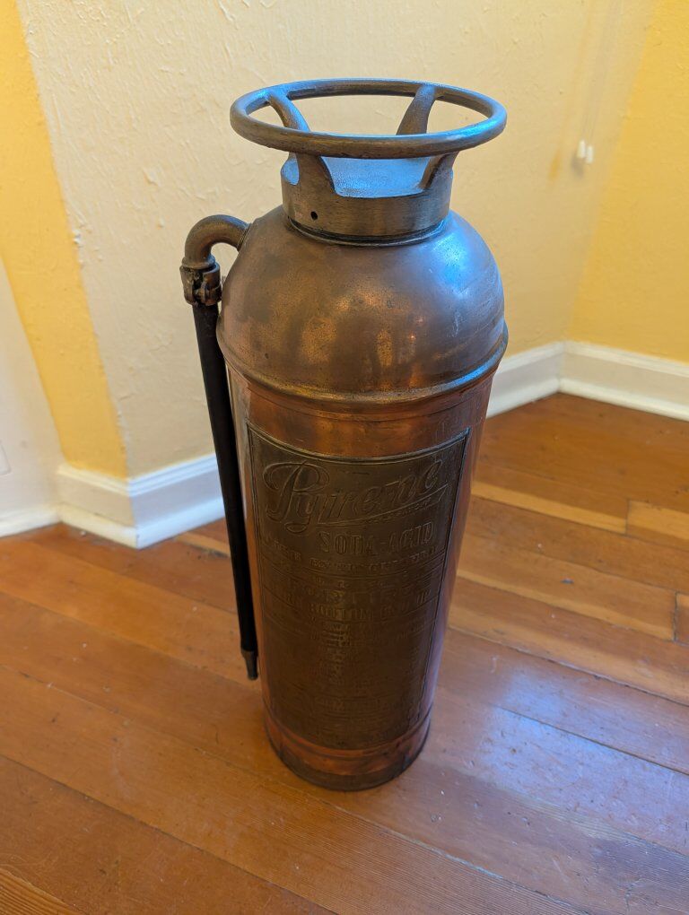 Antique Pyrene Soda-Acid Fire Extinguisher