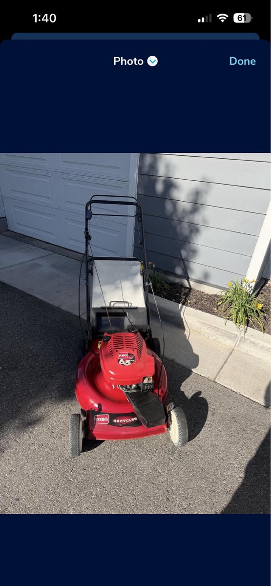 Toro recycler lawn mower