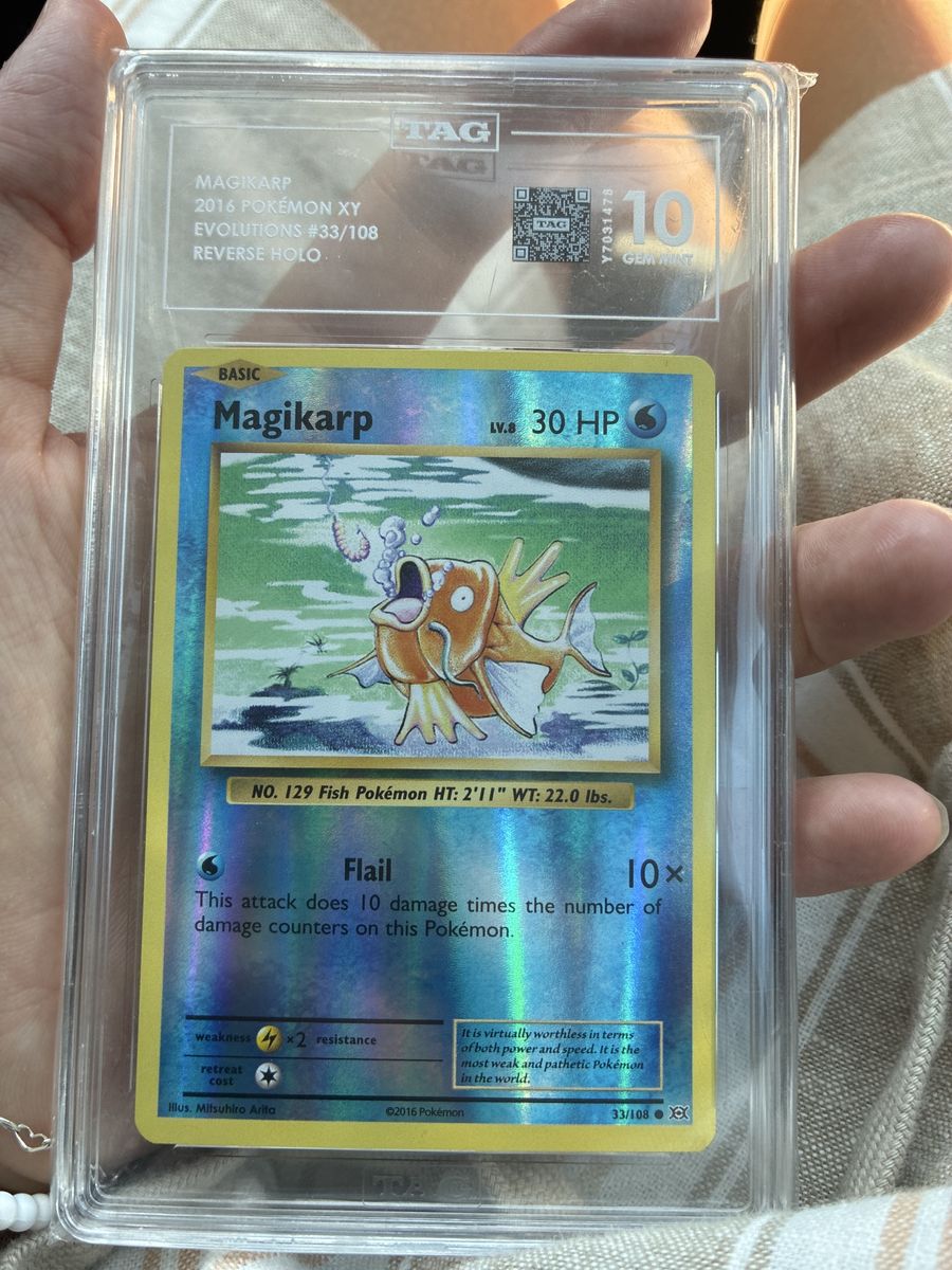 Magikarp 33/108 Evolutions Pokemon Tag 10