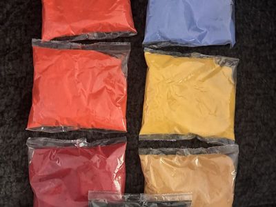 Assorted Colored sand Packets - Set of 7 Sealed Bags