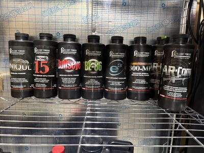Alliant Powder Smokeless Powder Containers Lot (8 Bottles)