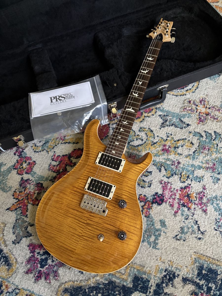 2021 PRS Core model CE24 Amber flame top